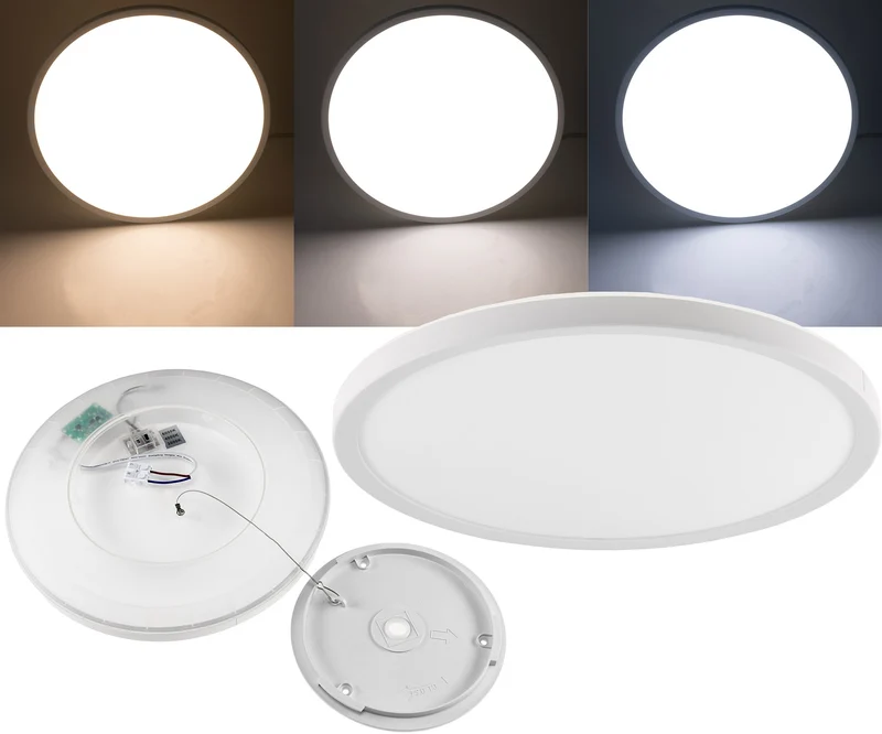 LED Deckenleuchte "Santano CCT 30" IP54 Ø 30cm, 18W, CCT 3000-6000k