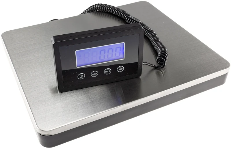 Paketwaage / Versandwaage "CT PW-50" 0,1-50kg, ±10g, 30x25cm Edelstahl-Platte