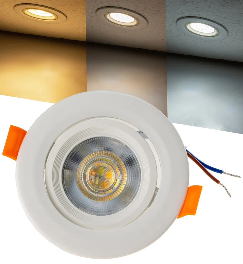 LED-Einbauleuchte "Flat-36 CCT" 5W, 3000/4000/6500K, schwenkbar