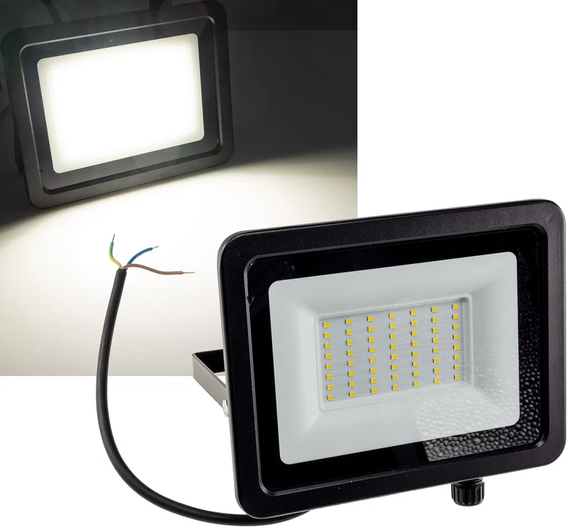 LED-Fluter "CTF-OB 50" IP65, 47W, 4739lm, 4000K neutralweiß