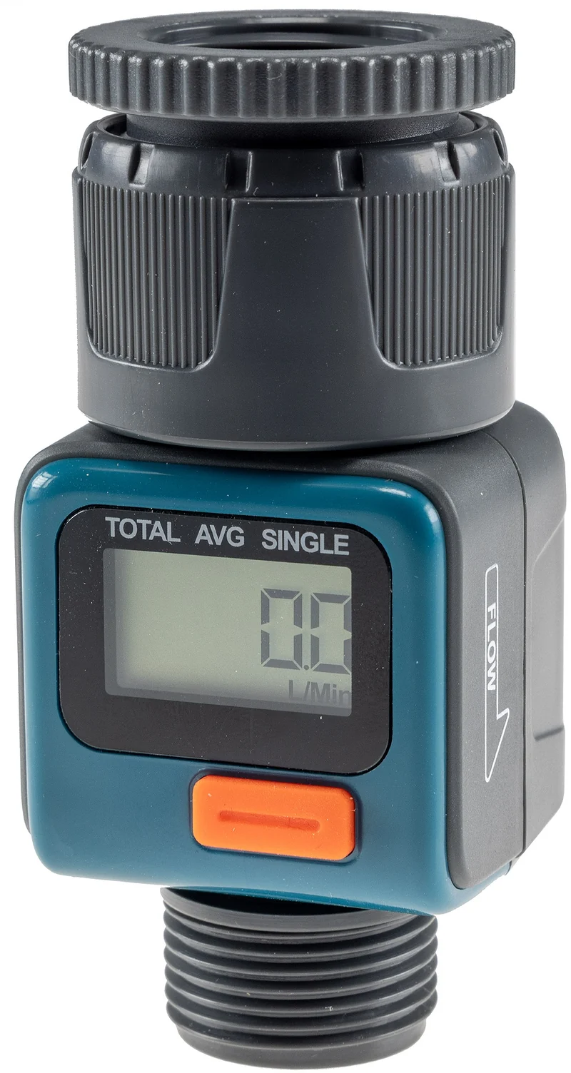 Digitaler Wasserzähler "CT-WZ4" mit Adapter 1" & 3/4", IPx6