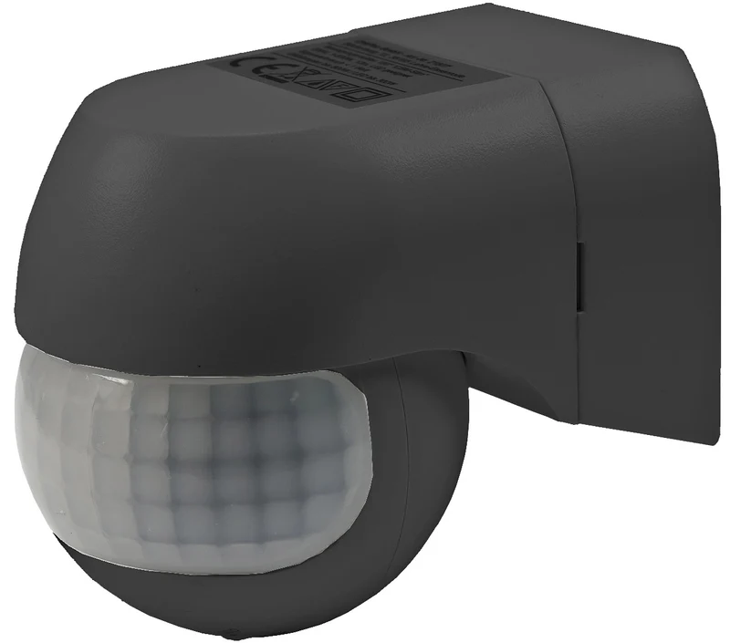 Aufputz Bewegungsmelder "CBM-Slim" 180° LED geeignet, IP44, 1-800W, anthrazit