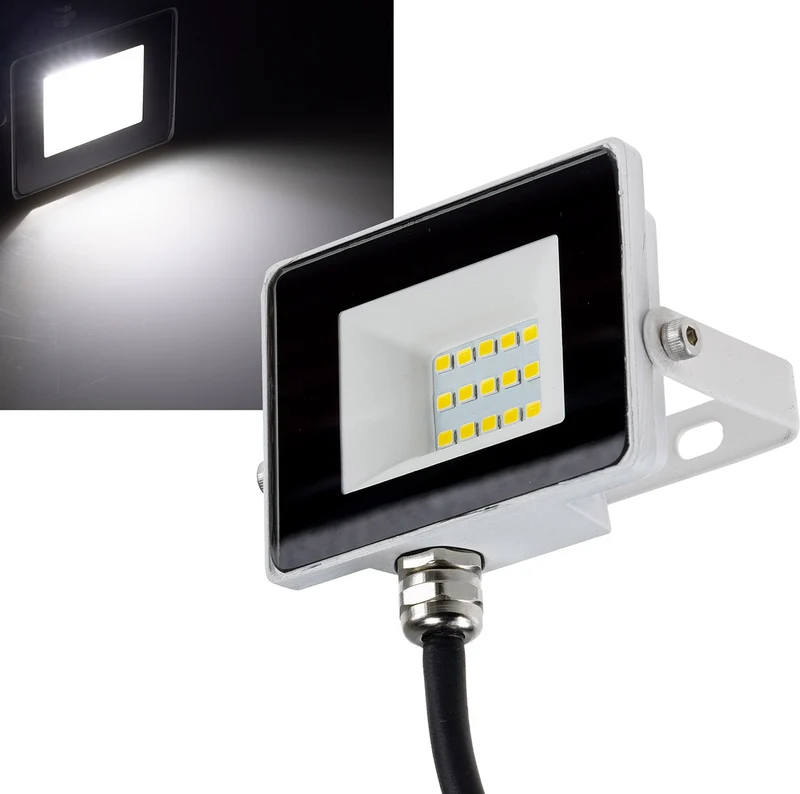 LED-Fluter "CTF-SLW 10" IP65, 10W, 864lm, 4000K neutralweiß