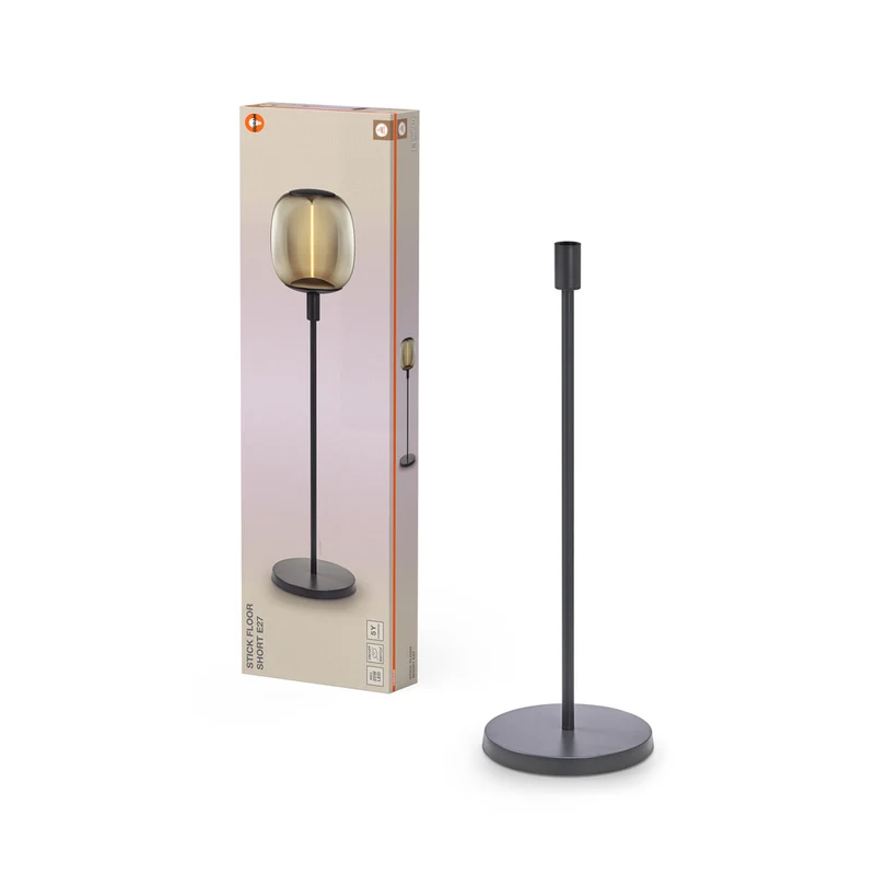 OSRAM Decor Stick Floor Dark Grey Standleuchte Short 78cm E27, ohne Leuchtmittel