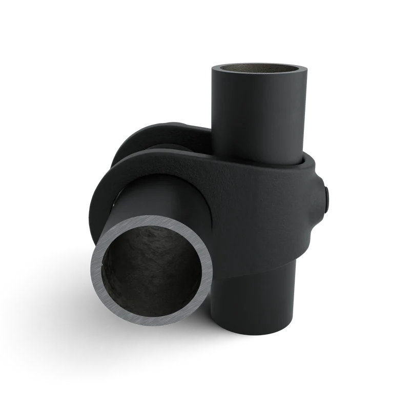 Kreuzstück offen schwarz 48,3 mm