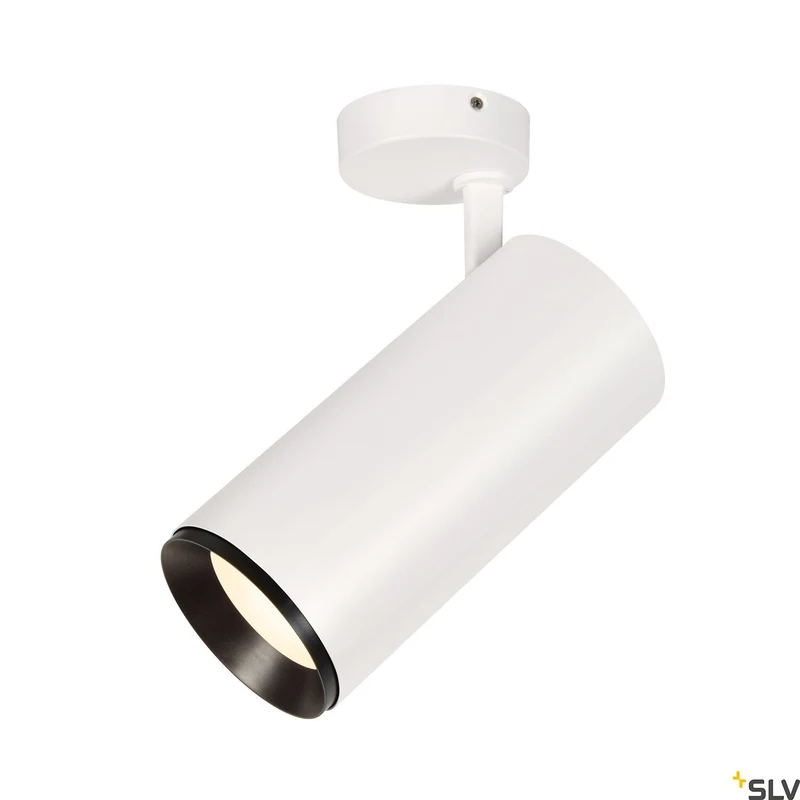 SLV NUMINOS® SPOT DALI XL, Deckenaufbauleuchte weiß / schwarz 36W 4000K 24°
