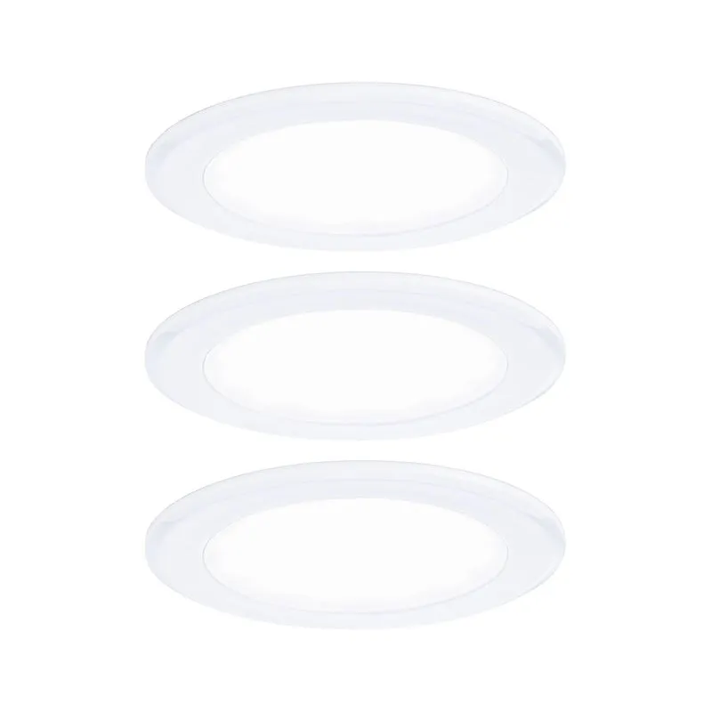 Paulmann LED Möbeleinbauleuchten 3er-Set rund 65mm 3x2,5W 3x180lm 230/12V 4000K Weiß