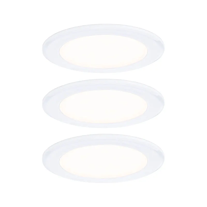 Paulmann LED Möbeleinbauleuchten 3er-Set rund 65mm 3x2,5W 3x180lm 230/12V 3000K Weiß