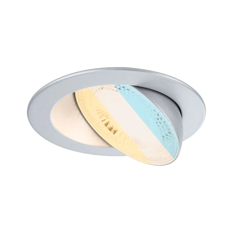 Paulmann LED Einbauleuchte Aumus Einzelspot White Select rund 105mm 90° 5W 700lm 230V dimmbar 2700 - 6500K Chrom matt