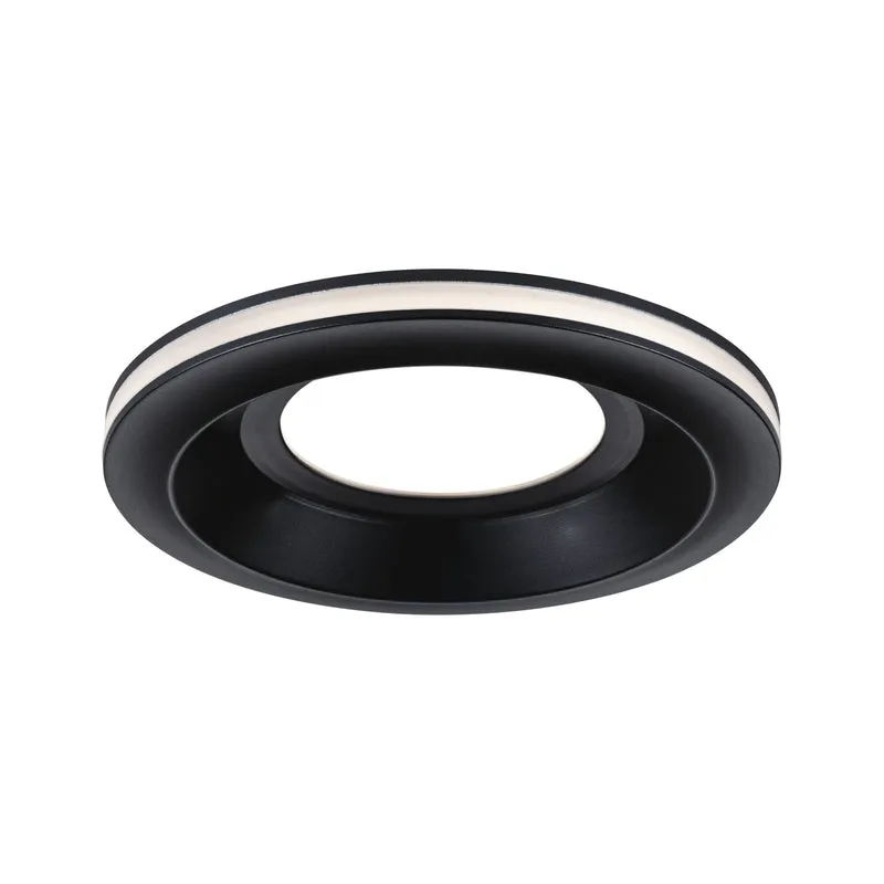 Paulmann LED Einbauleuchte Sormus Einzelleuchte IP65 rund 100mm 4,8W / 1,5W 560lm / 180lm 230V 3000K Schwarz