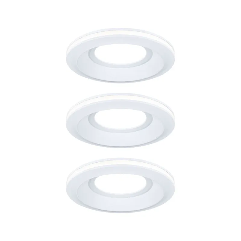 Paulmann LED Einbauleuchte Sormus 3er-Set IP65 rund 100mm 3x4,8W / 1,5W 560lm / 180lm 230V 3000K Weiß