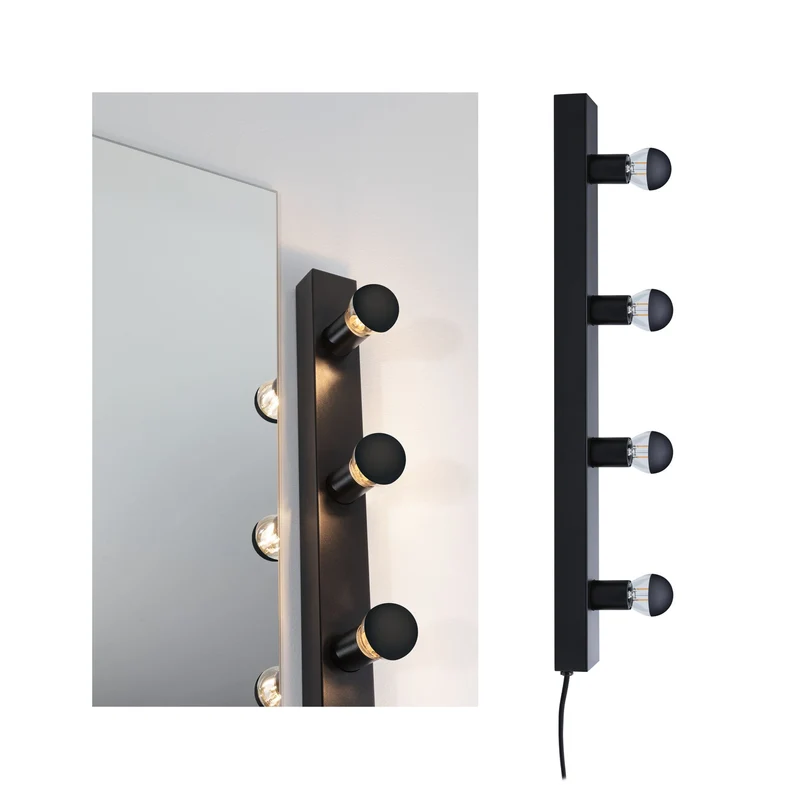 Paulmann Spiegelleuchte Regula II E14 230V max. 4x40W dimmbar Schwarz