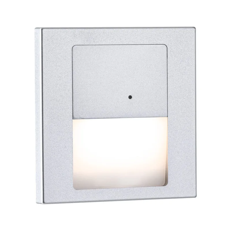 Paulmann LED Wandeinbauleuchte Tsaro eckig 80x36mm 1W 80lm 230V 2700K Chrom matt