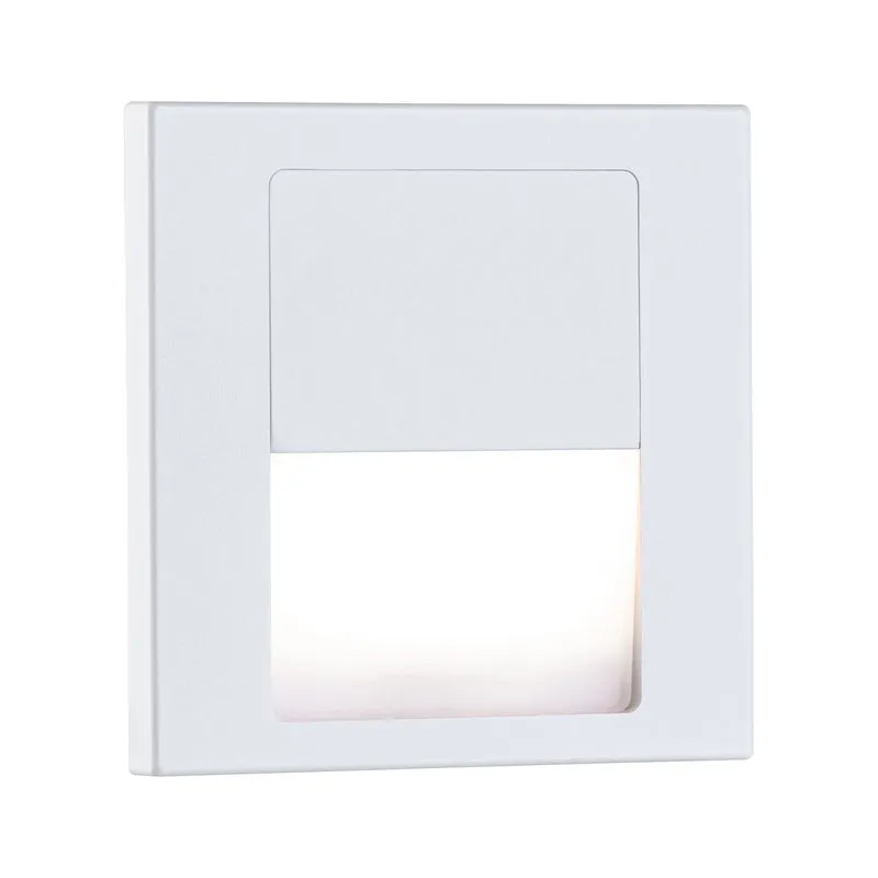 Paulmann LED Wandeinbauleuchte Tsaro eckig 80x36mm 1W 80lm 230V 2700K Weiß matt