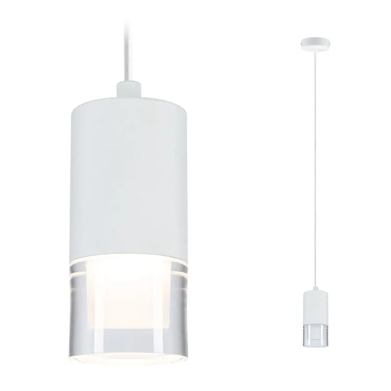 Paulmann LED Pendelleuchte Kame 9W Klar#Weiß matt