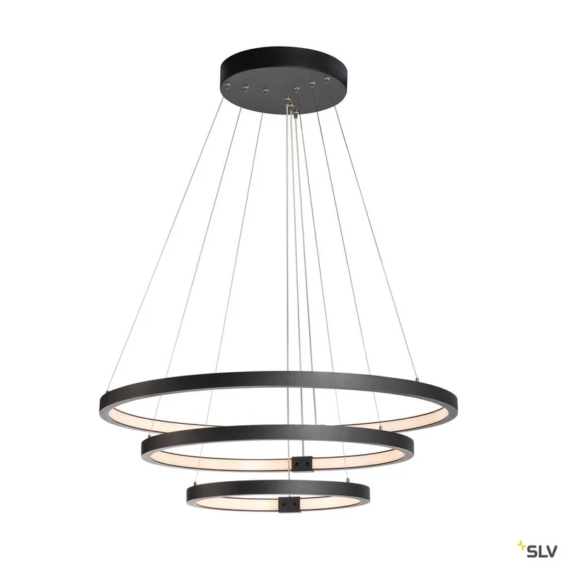 SLV ONE TRIO DALI Indoor LED Pendelleuchte schwarz