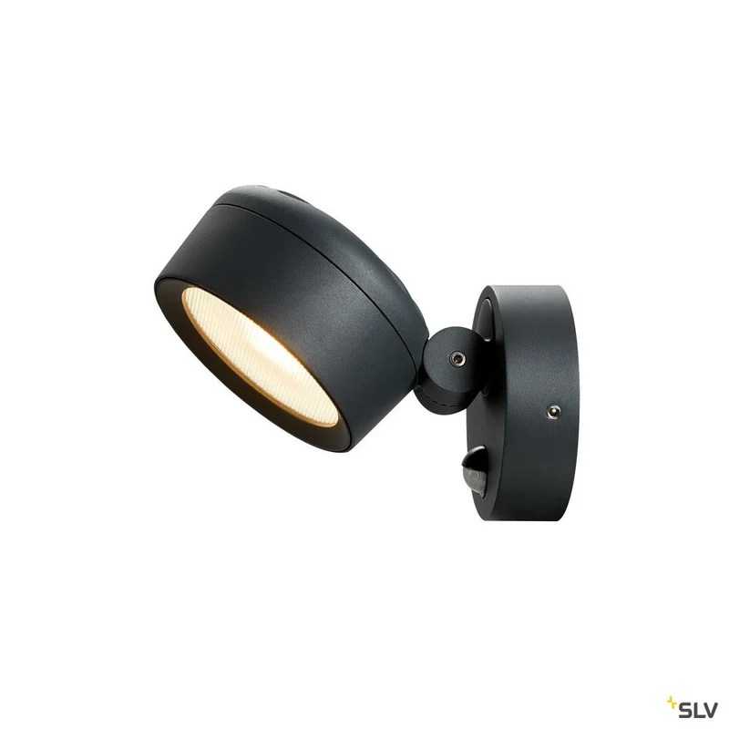 SLV ESKINA SPOT SENSOR Outdoor Wand- und Deckenaufbauleuchte anthrazit IP65 dimmbar