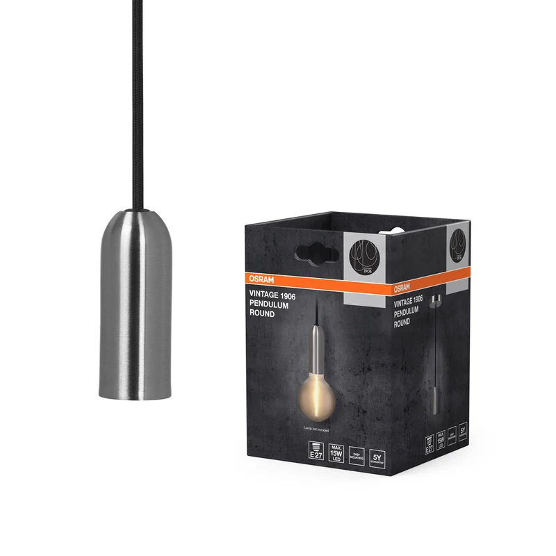 OSRAM Vintage 1906® Pendelleuchte ROUND E27, chrome