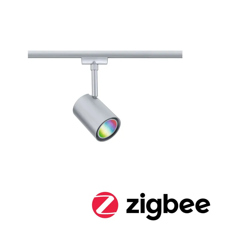 Paulmann URail LED Schienenspot Luxe Smart Home Zigbee 3.0 GU10 350lm 4,8W RGBW+ dimmbar 230V Chrom matt