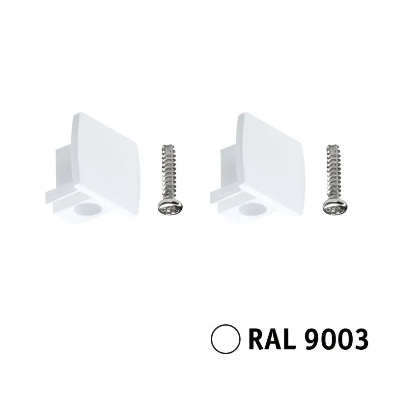 Paulmann URail Verbinder Endkappe 13x21mm Signalweiß