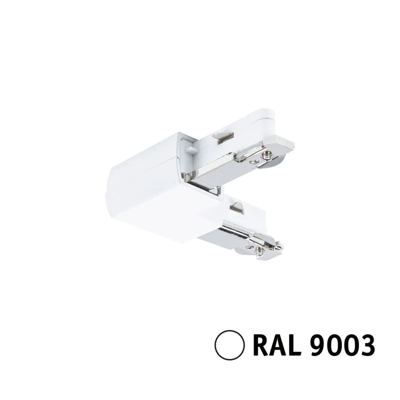 Paulmann URail Verbinder L-Stück 62x62mm max. 1000W Signalweiß