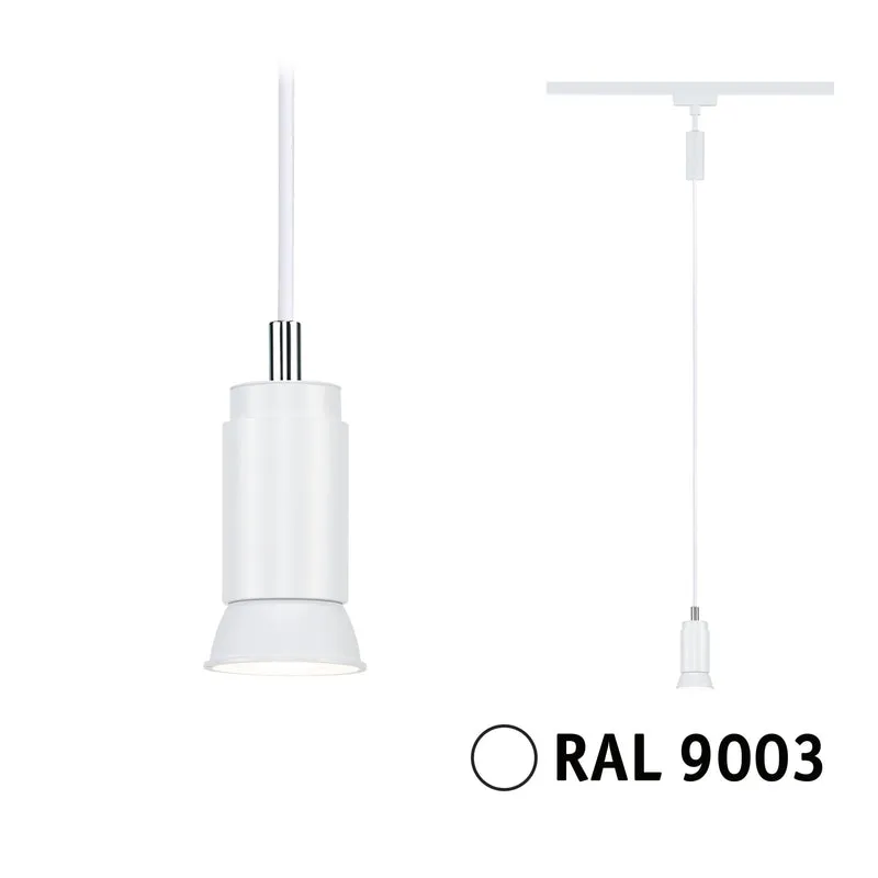 Paulmann URail Pendel Runa GU10 max. 10W dimmbar 230V Signalweiß