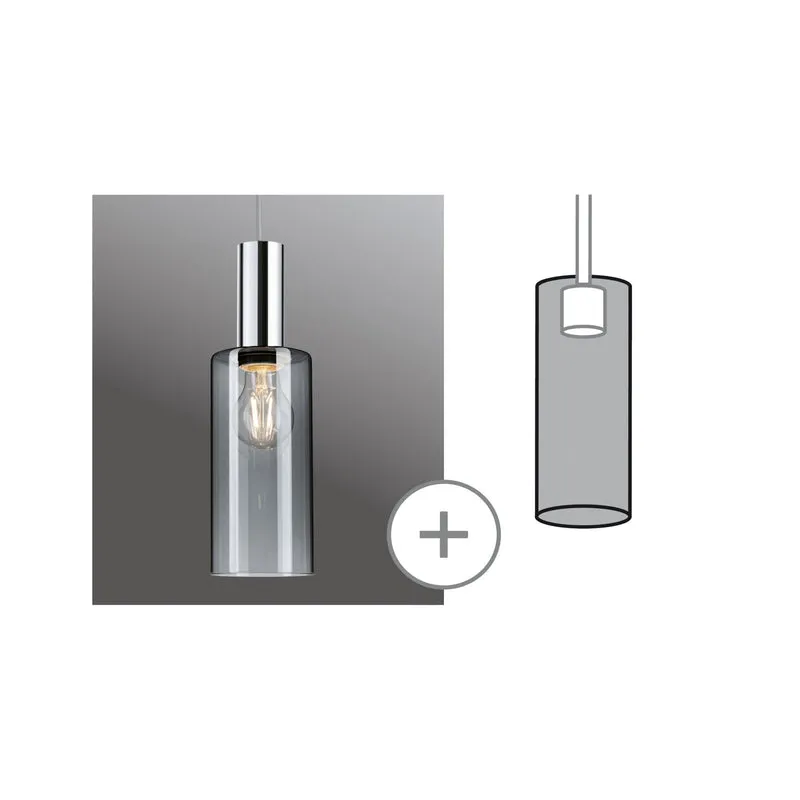 Paulmann URail Schirm Raja 2Easy 100mm Rauchglas