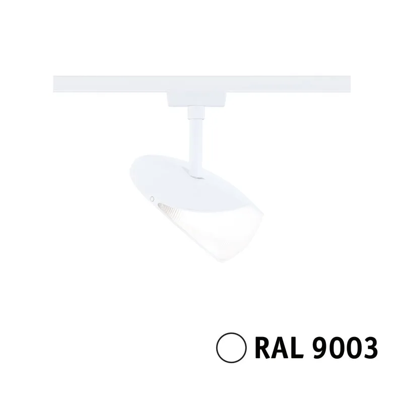 Paulmann URail LED Schienenspot Alejandro 3-Step-Dim 800lm 10W 4000K dimmbar 230V Signalweiß