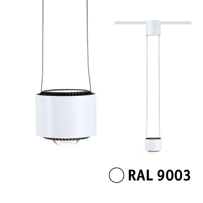 Paulmann URail LED Pendel Aldan 930lm / 530lm 8,5W 4000K dimmbar 230V Signalweiß