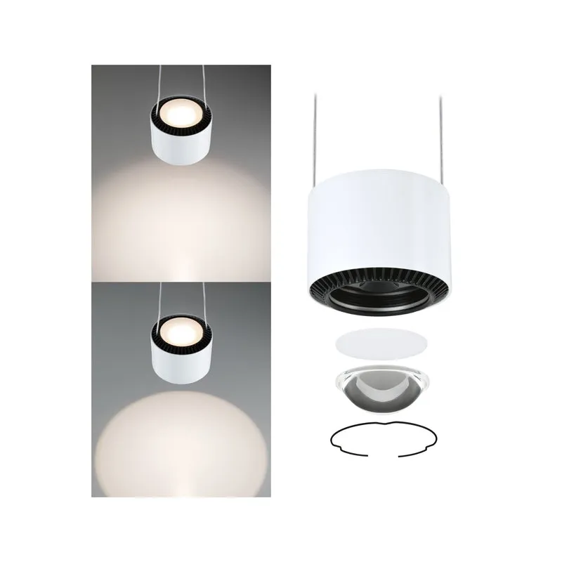 Paulmann URail LED Pendel Aldan 850lm / 460lm 8,5W 3000K dimmbar 230V Signalweiß