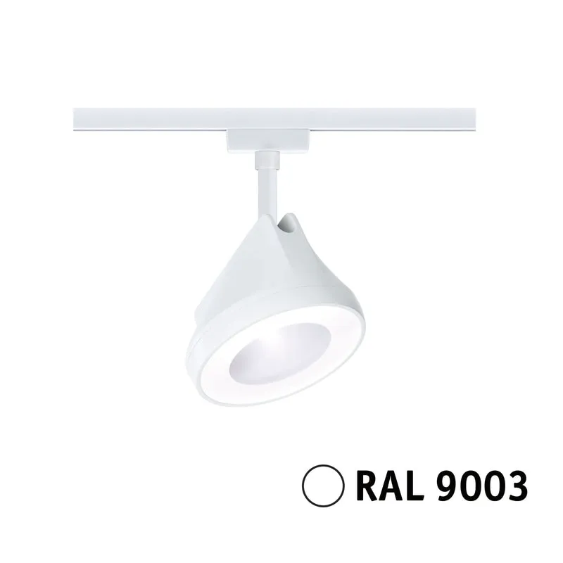 Paulmann URail LED Schienenspot Arena Einzelspot 900lm 15,1W 4000K dimmbar 230V Signalweiß