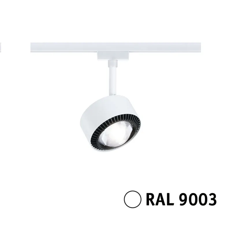 Paulmann URail LED Schienenspot Aldan Einzelspot 470lm 8W 4000K dimmbar 230V Signalweiß