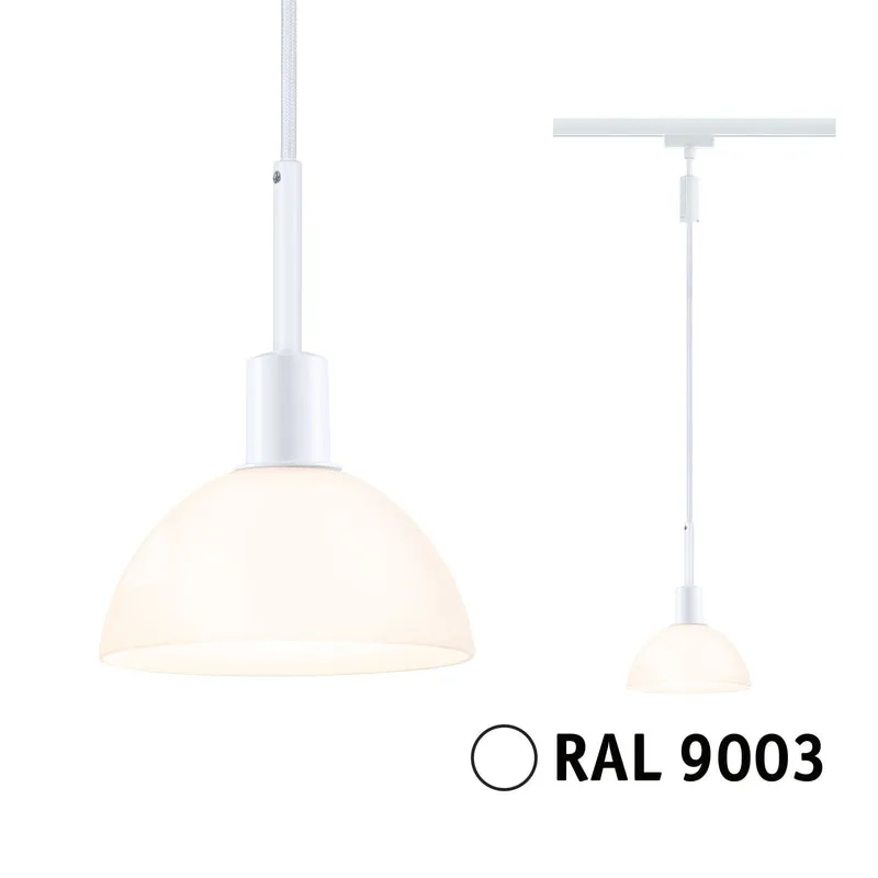 Paulmann URail Pendel Sarrasani E14 max. 20W dimmbar 230V Signalweiß