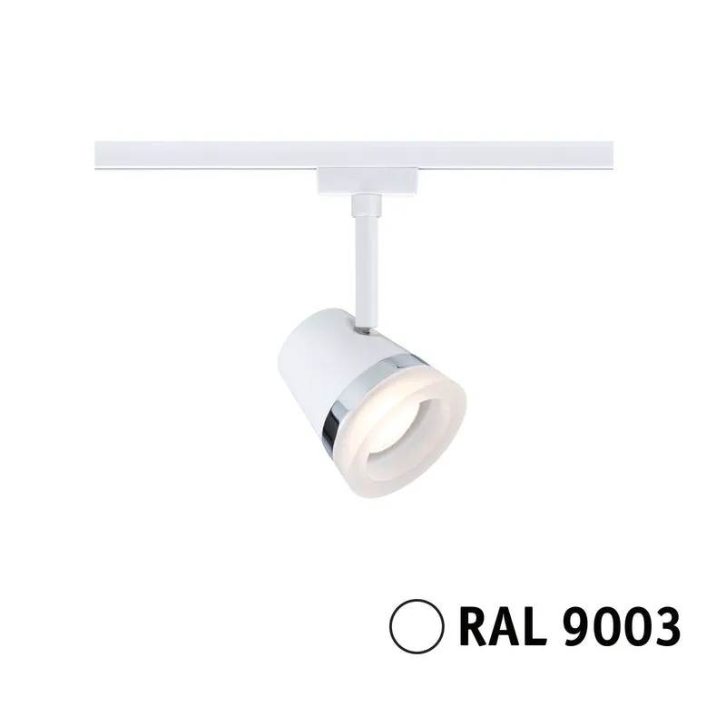 Paulmann URail Schienenspot Cone Einzelspot GU10 max. 10W dimmbar 230V Signalweiß