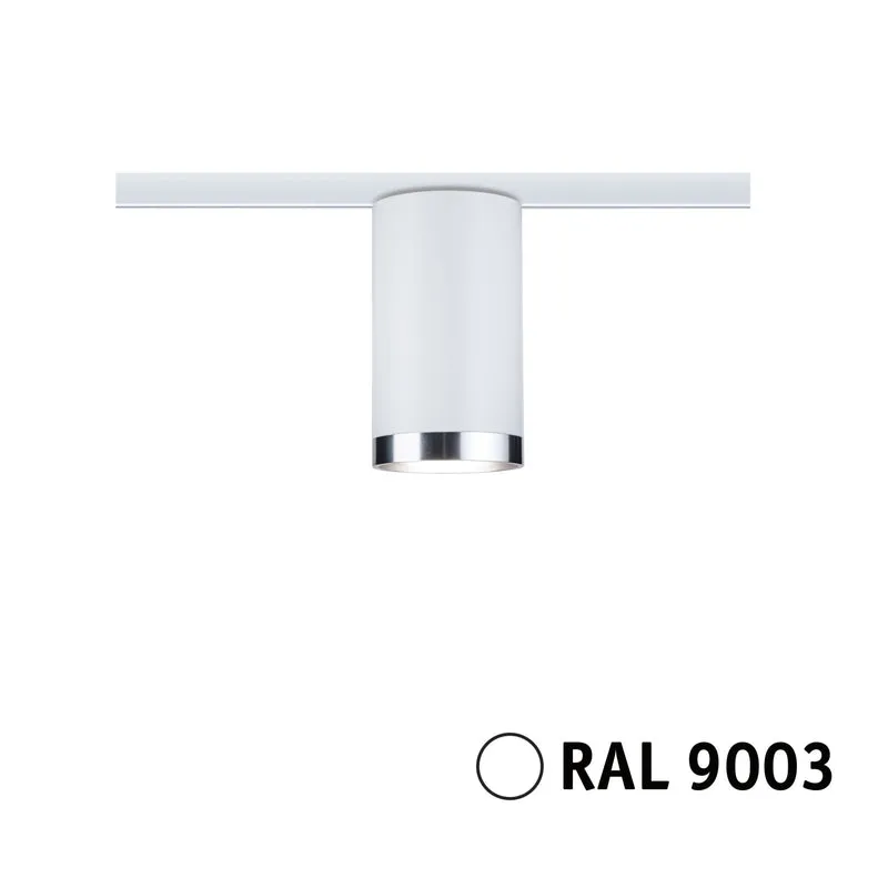 Paulmann URail LED Schienenspot Tube Einzelspot GU10 max. 10W dimmbar 230V Signalweiß