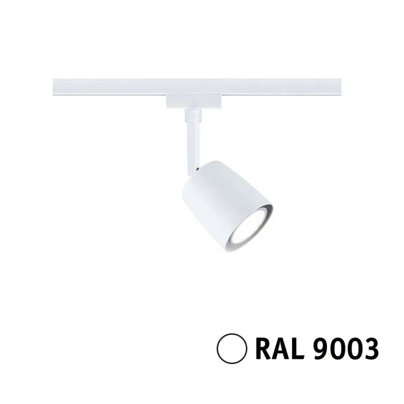 Paulmann URail Schienenspot Cover Einzelspot GU10 max. 10W dimmbar 230V Signalweiß