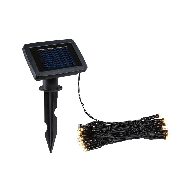 Paulmann Solar Lichterkette Aurinka IP44 3000K 60x3lm Schwarz