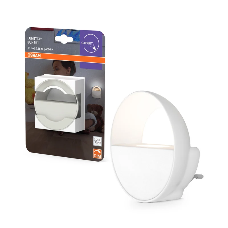 OSRAM LUNETTA SUNSET LED Nachtlicht LED für Steckdose 0,60W / 4000K Kaltweiß