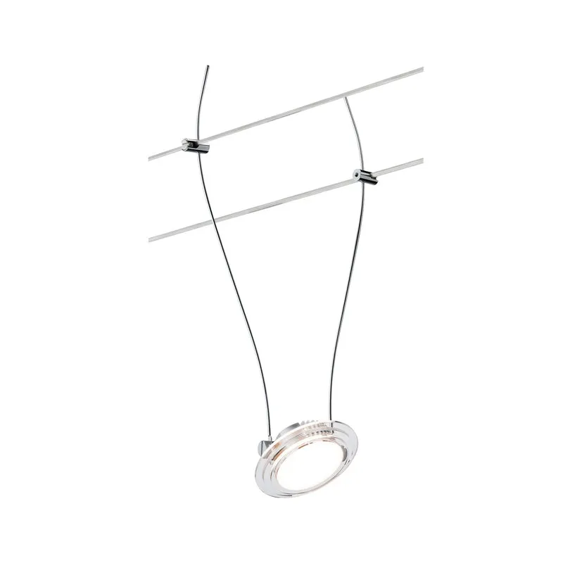 Paulmann Wire Systems DC Spot LED Twist Coin 1x4W Chr matt/transp 12V DC Kunststoff