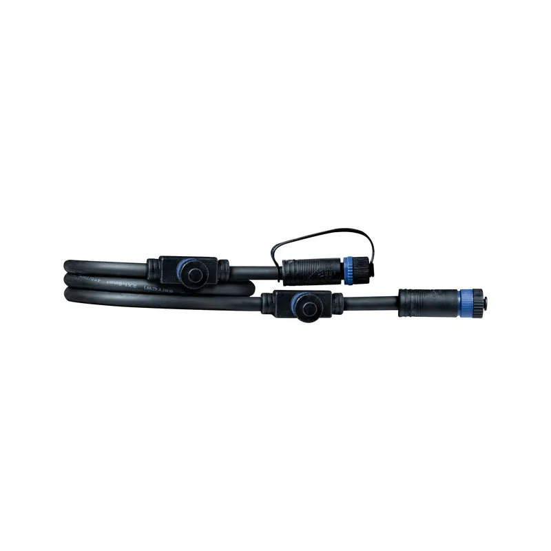 Paulmann Outdoor Plug & Shine Cable IP68 1m 1in-3out 2x1,5qmm Schwarz Kunststoff