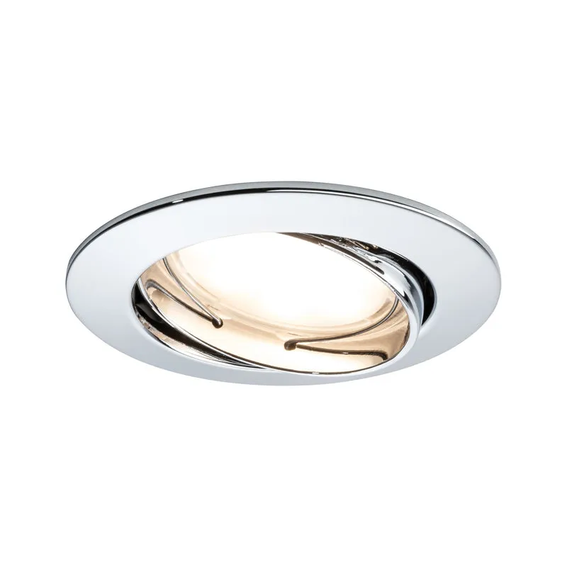 Paulmann EBL Set Coin sat rund schwb LED 3x6,8W 2700K 230V 51mm Chrom/Alu Zink