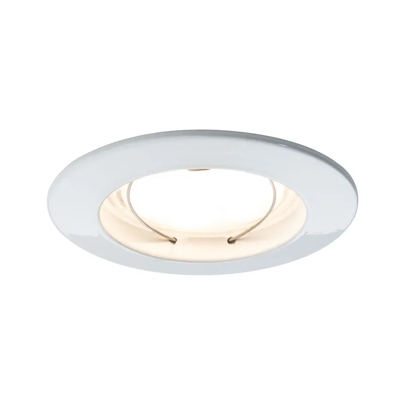 Paulmann EBL Set Coin sat rund starr LED 3x6,8W 2700K 230V 51mm Weiß m / Alu Zink