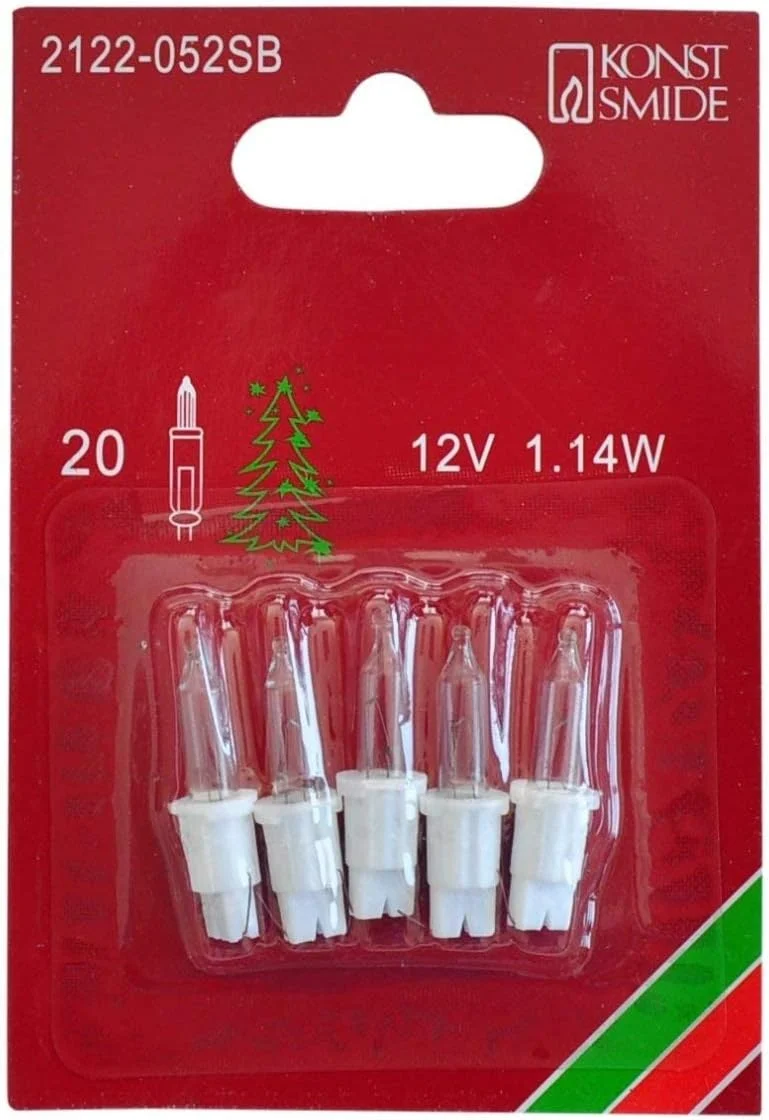 5x Ersatzlämpchen 12V weiß/klar 2122-052SB