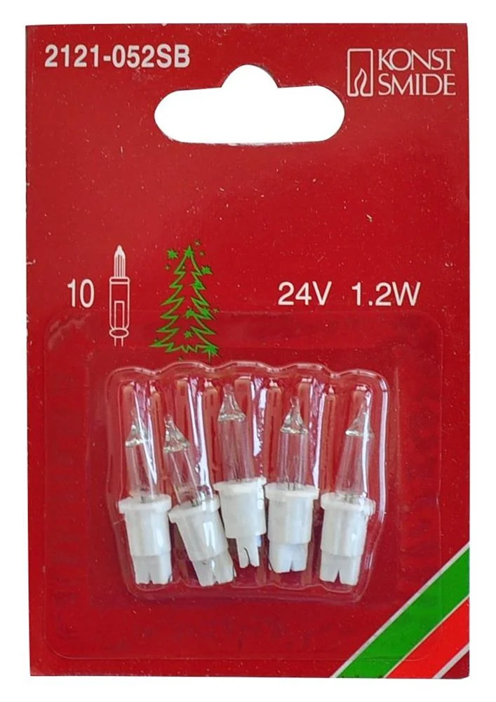 5x Ersatzlämpchen 24V weiß/klar 2121-052SB