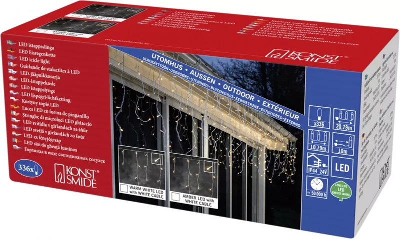 LED Eisregen-Lichtervorhang außen 336 flg.2773-802