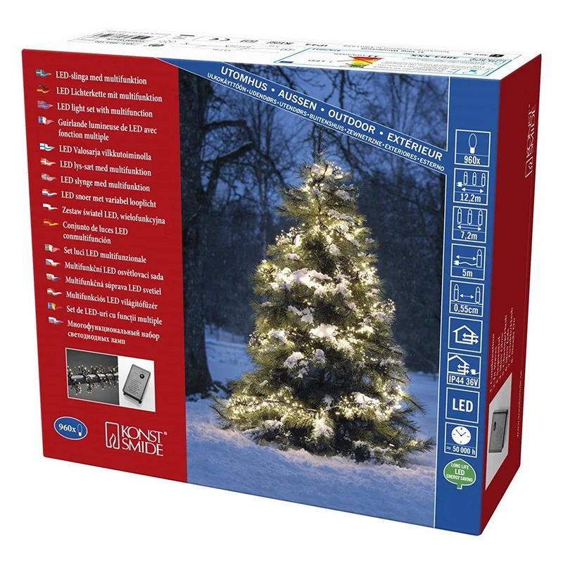 Micro LED-Lichterkette 'Cluster' 960 flg. ww3863-100