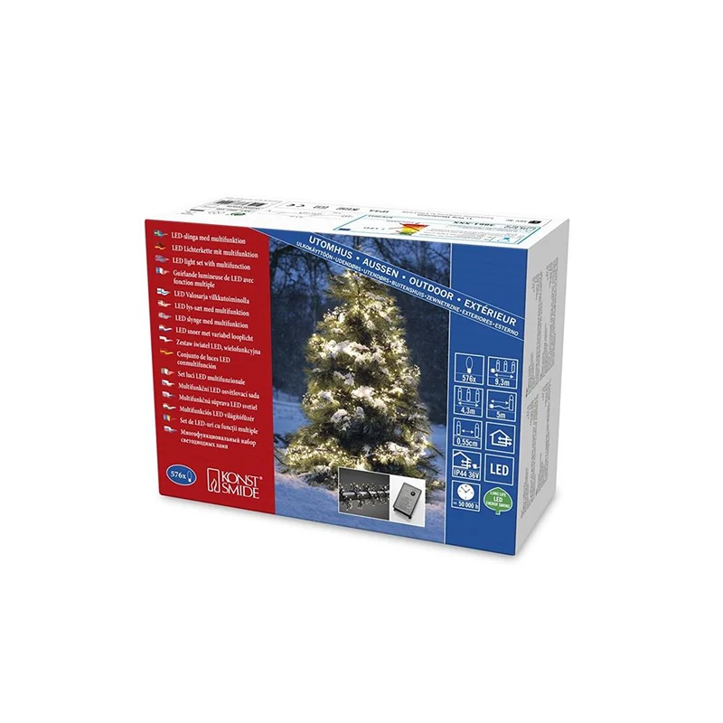 Micro LED-Lichterkette 'Cluster' 576 flg. ww3861-100