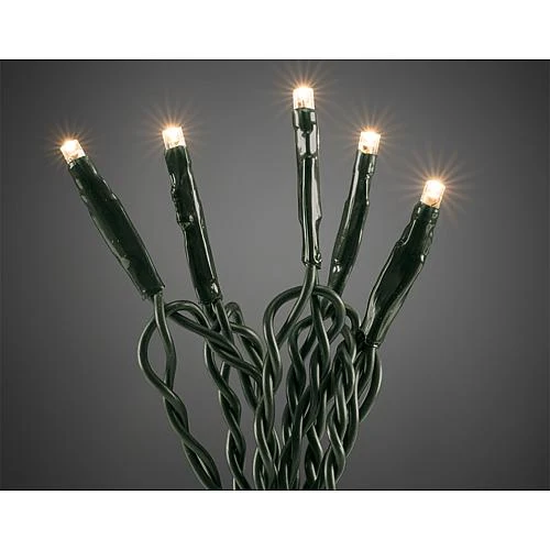 Micro LED-Lichterkette 10 flg. ww, grünes Kabel6350-120