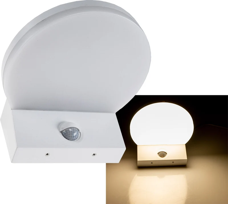 LED Wandleuchte "TORTUGUERO" IP65 15W, 1526lm, 140° Bewegungsmelder, 3000K