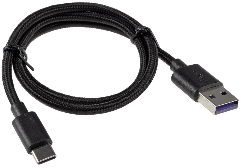 USB-Kabel USB-A auf USB-C 0,5m Stecker/Stecker, 5-12V, max 36W / 3A